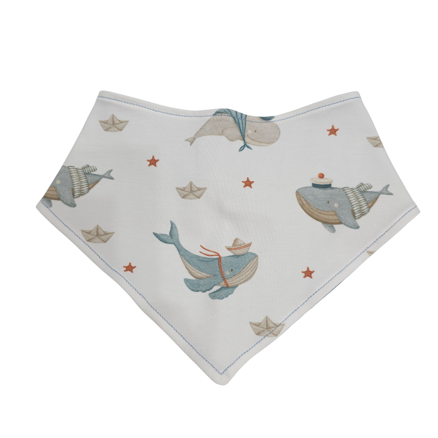 Wendehalstuch Küstenkind Wale Schiffchen